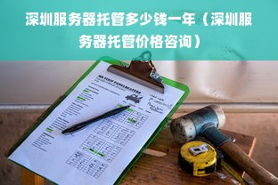 深圳服务器托管多少钱一年（深圳服务器托管价格咨询）