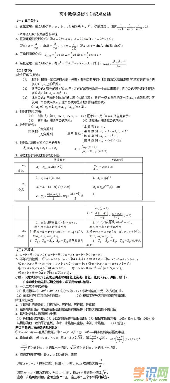 苦恋公式数学学习方法高中 